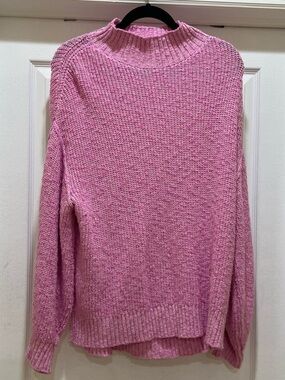 Aerie hits the spot mockneck - raspberry peak - size large